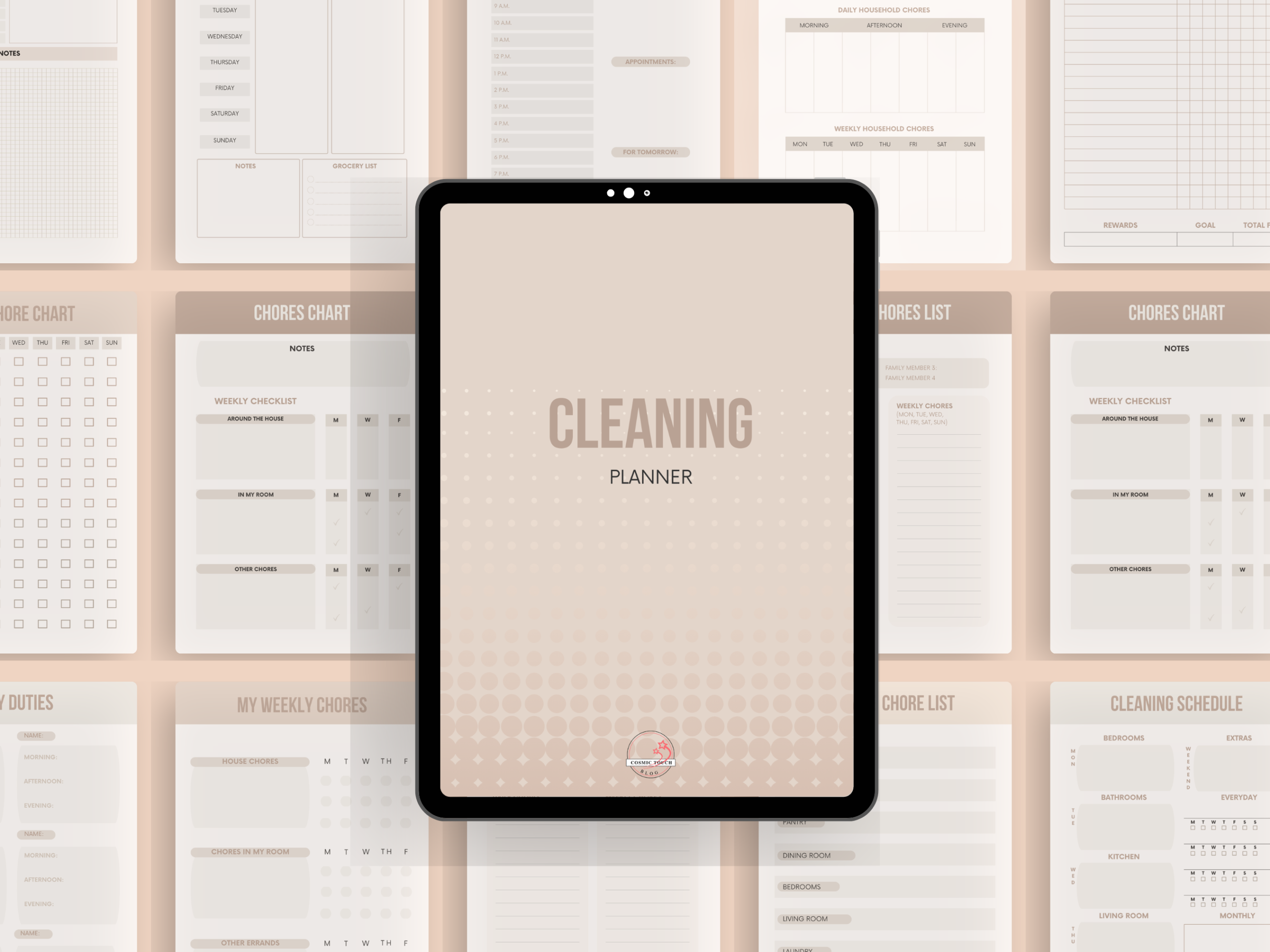 Cleaning Schedule | Cleaning Cards | ADHD Cleaning Planners - Image 2